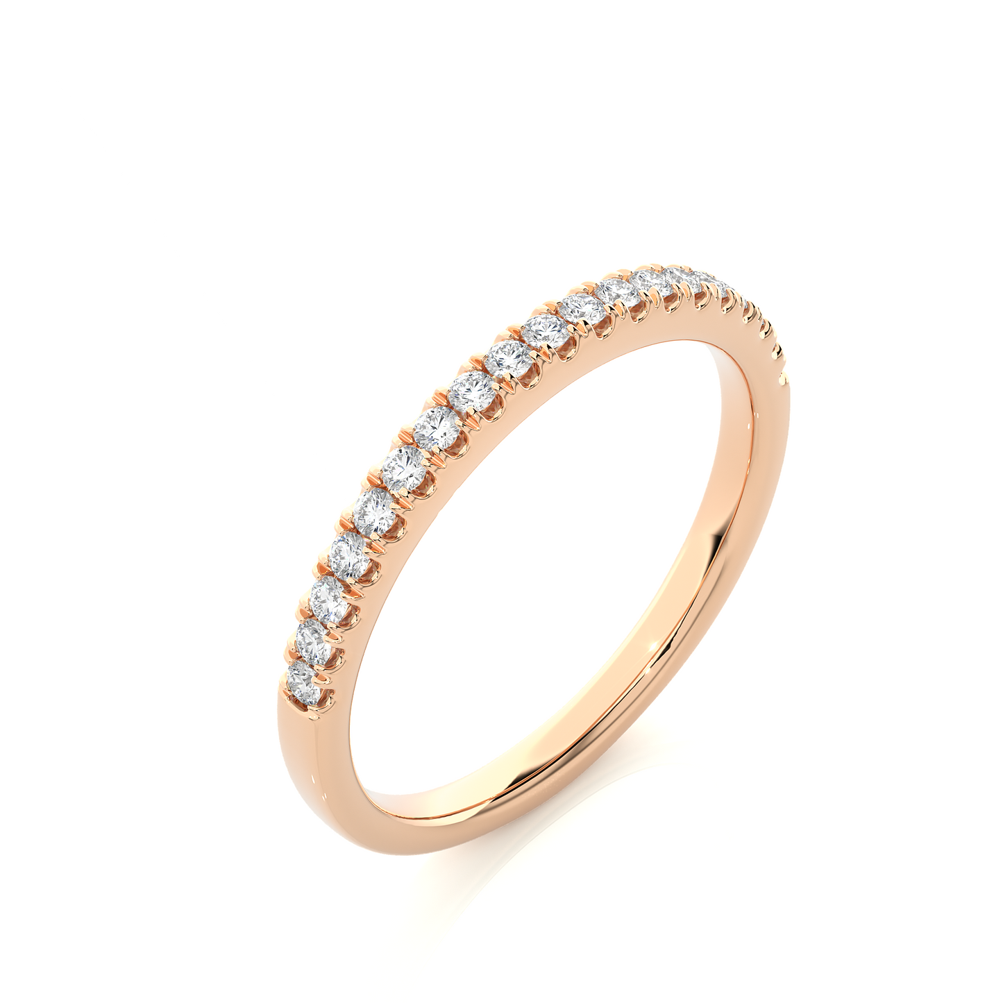 Full Eternity Wedding Band With Round Labgrown Diamonds Classic And Timeless Design - HIGHCARAT DIAMONDS