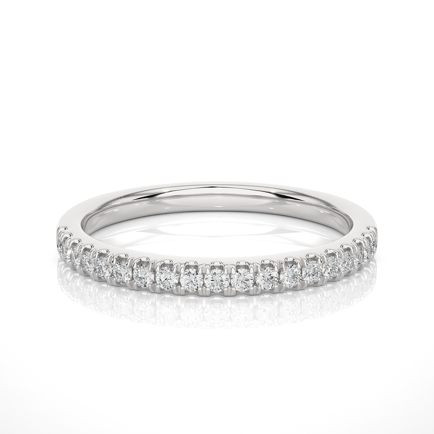 Full Eternity Wedding Band With Round Labgrown Diamonds Classic And Timeless Design - HIGHCARAT DIAMONDS
