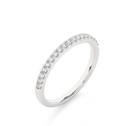 Full Eternity Wedding Band With Round Labgrown Diamonds Classic And Timeless Design - HIGHCARAT DIAMONDS
