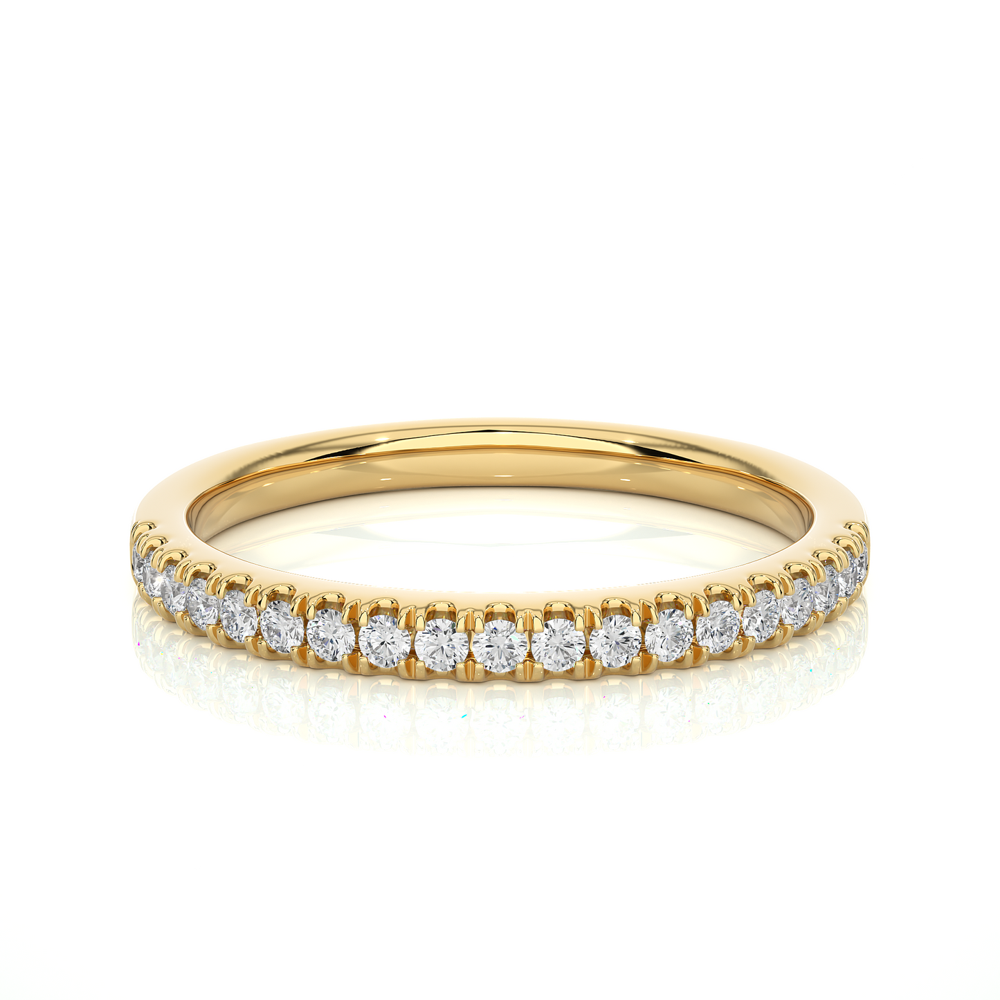 Full Eternity Wedding Band With Round Labgrown Diamonds Classic And Timeless Design - HIGHCARAT DIAMONDS
