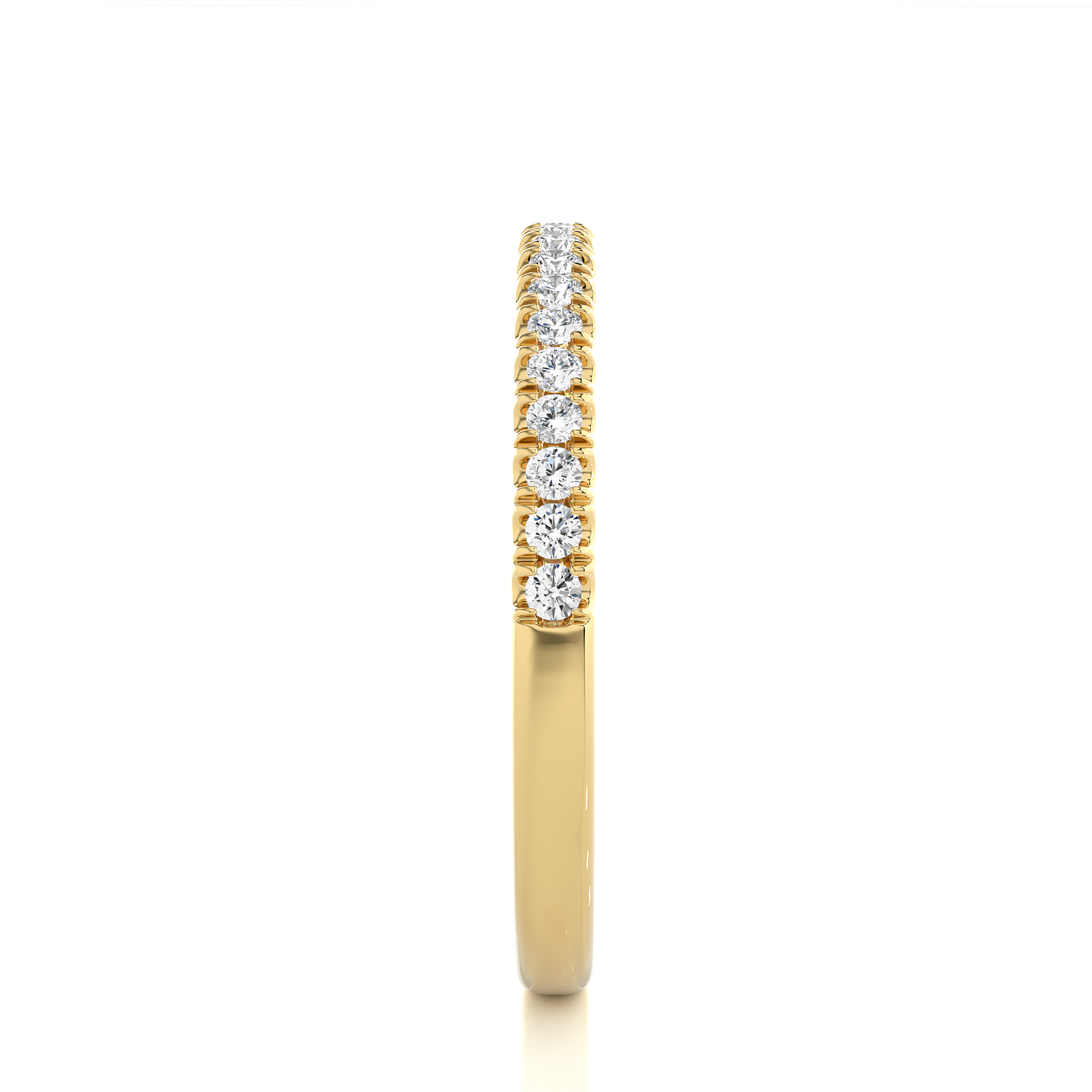 Full Eternity Wedding Band With Round Labgrown Diamonds Classic And Timeless Design - HIGHCARAT DIAMONDS