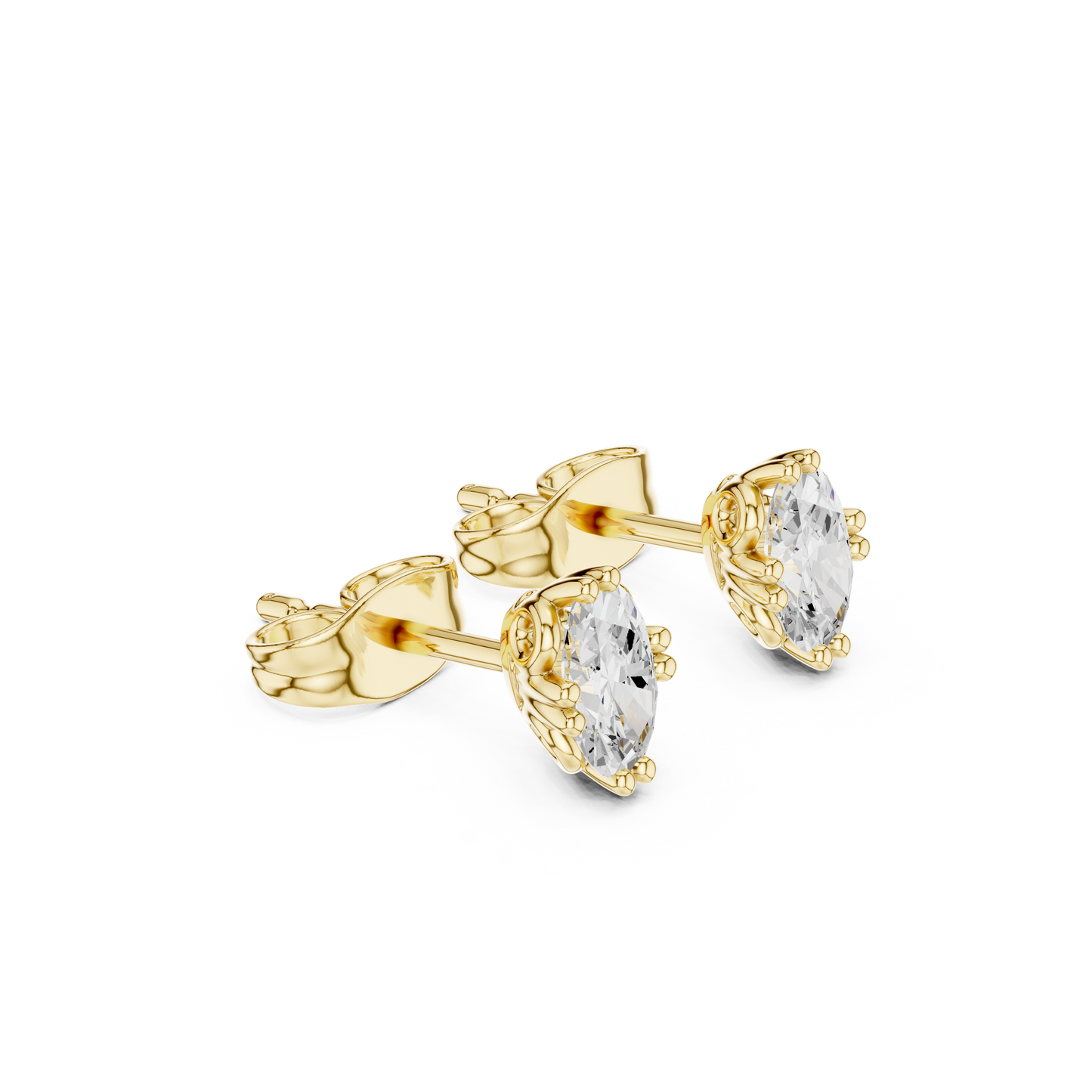Oval Shape Lab Grown Diamond Classic Look Party Wear Diamond Earring  Anniversary Gift For Her