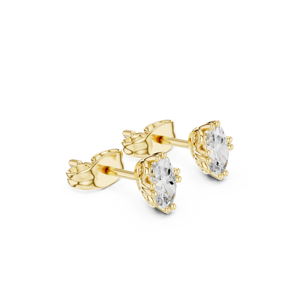 Oval Shape Lab Grown Diamond Classic Look Party Wear Diamond Earring  Anniversary Gift For Her