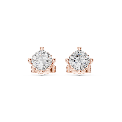 1.40 Ct Cushion Cut Lab Grown Diamond 10k Solid Gold Stunning Fabulous Diamond Earring For Her Birthday