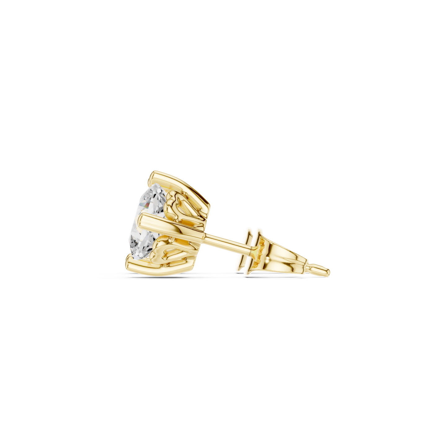 1.40 Ct Cushion Cut Lab Grown Diamond 10k Solid Gold Stunning Fabulous Diamond Earring For Her Birthday