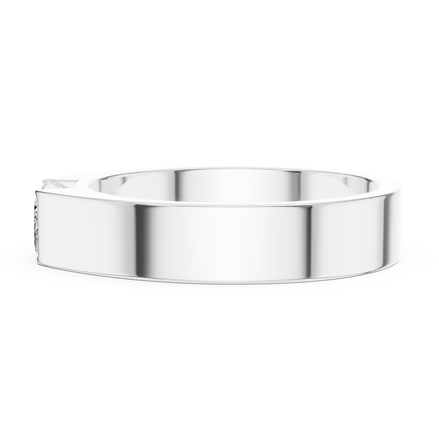 1 stone Solitaire Emerald Shapes Lab Grown Diamond For stunning Elegance Men's Ring