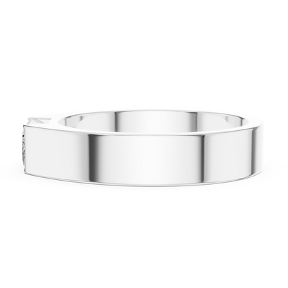 1 stone Solitaire Emerald Shapes Lab Grown Diamond For stunning Elegance Men's Ring