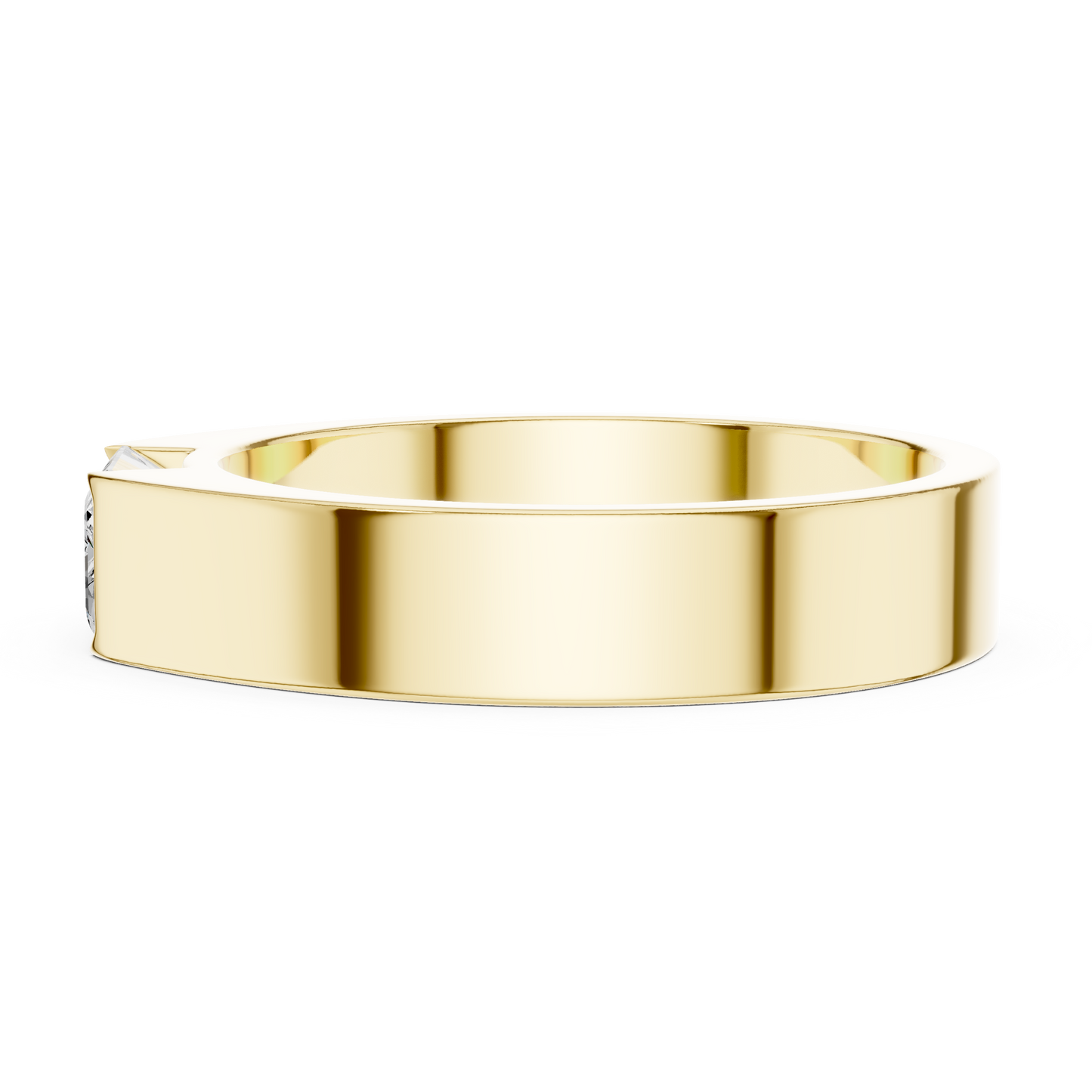 1 stone Solitaire Emerald Shapes Lab Grown Diamond For stunning Elegance Men's Ring