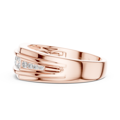 Natural & Lab Grown Round Shapes Diamond Stunning Every Wear Occasion For Men Diamond Ring