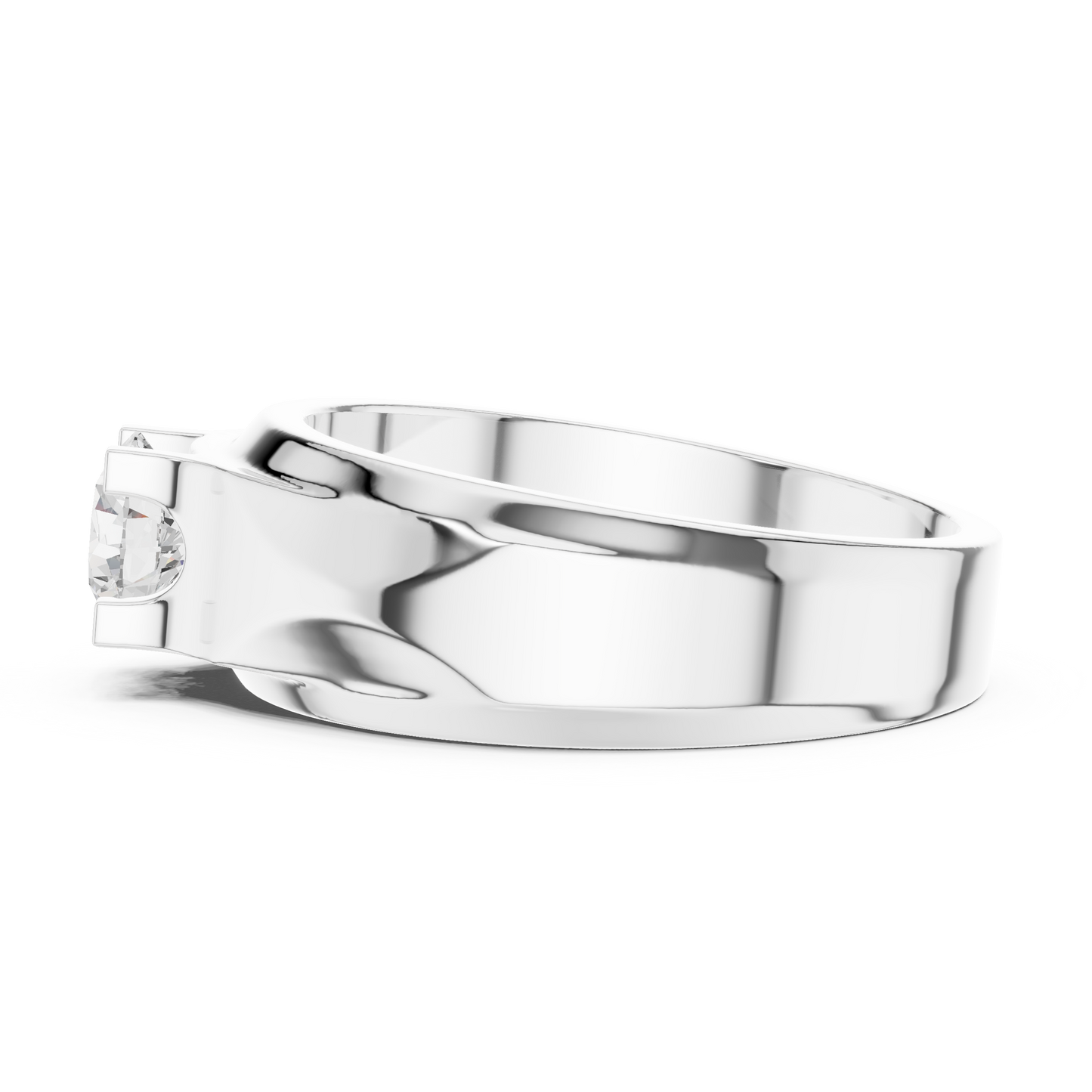 Round Shape Lab grown Diamond New Ethical Shinny Look Men's Diamond Ring For Birthday Gift