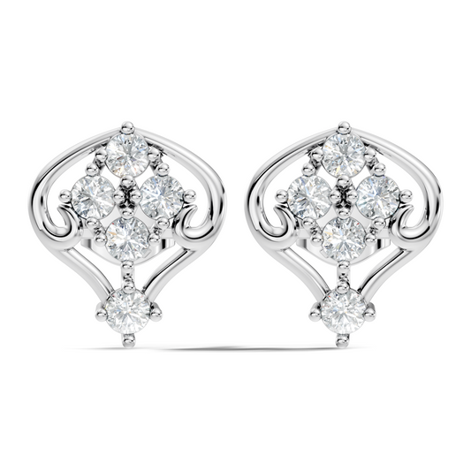 Round Shapes Lab Grown & Natural Diamond 18k Solid White Gold Fabulous Dainty Diamond Ring For Her Gift