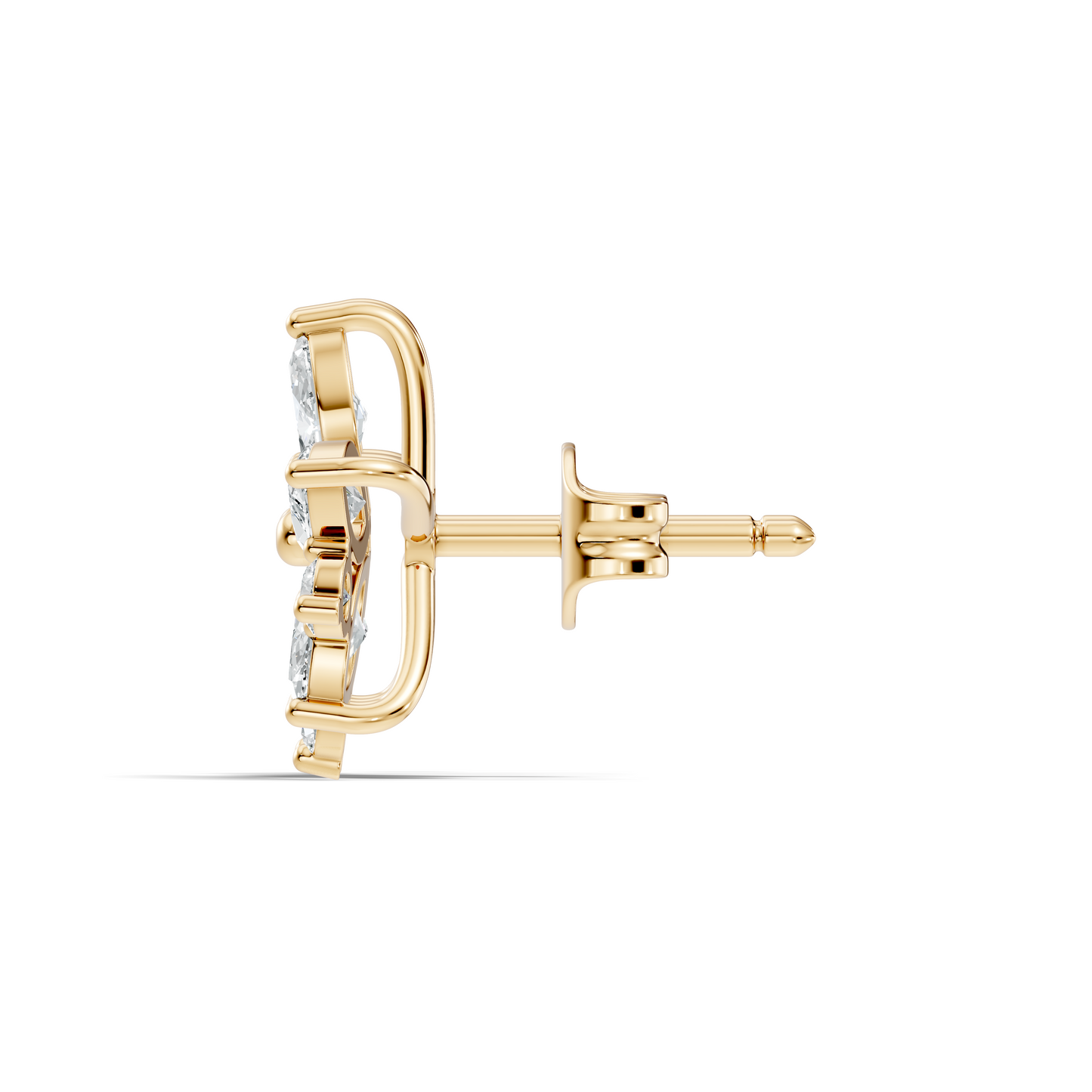 2.18 Ct Marquise & Round Shape Lab Grown Diamond New Unique Shinning Every Occasionally Wedding Earring