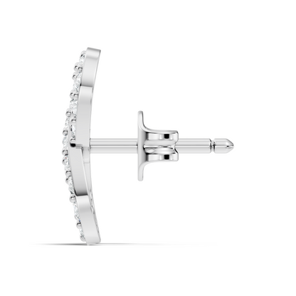 Round Shape Natural & lab grown Diamond 14k Solid Gold Shinning Unique New Studs Earrings For Weeding Wear