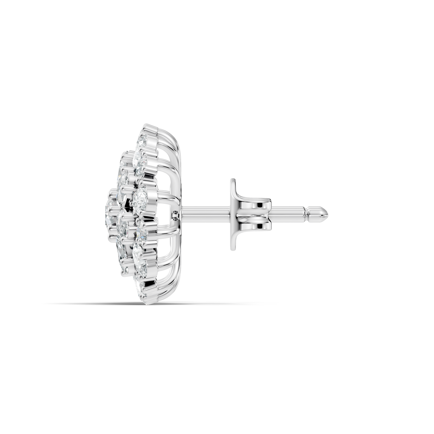 2.91 Ct Pear, Oval, Round Shape Diamond With 14k Solid Rose Gold Elegance Vintage Affordable Diamond Earrings