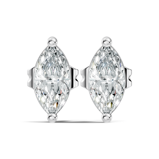 Marquise Shape 1.50 Ct Lab Grown Diamond Sparkling Daily Wear Diamond Earrings For Her