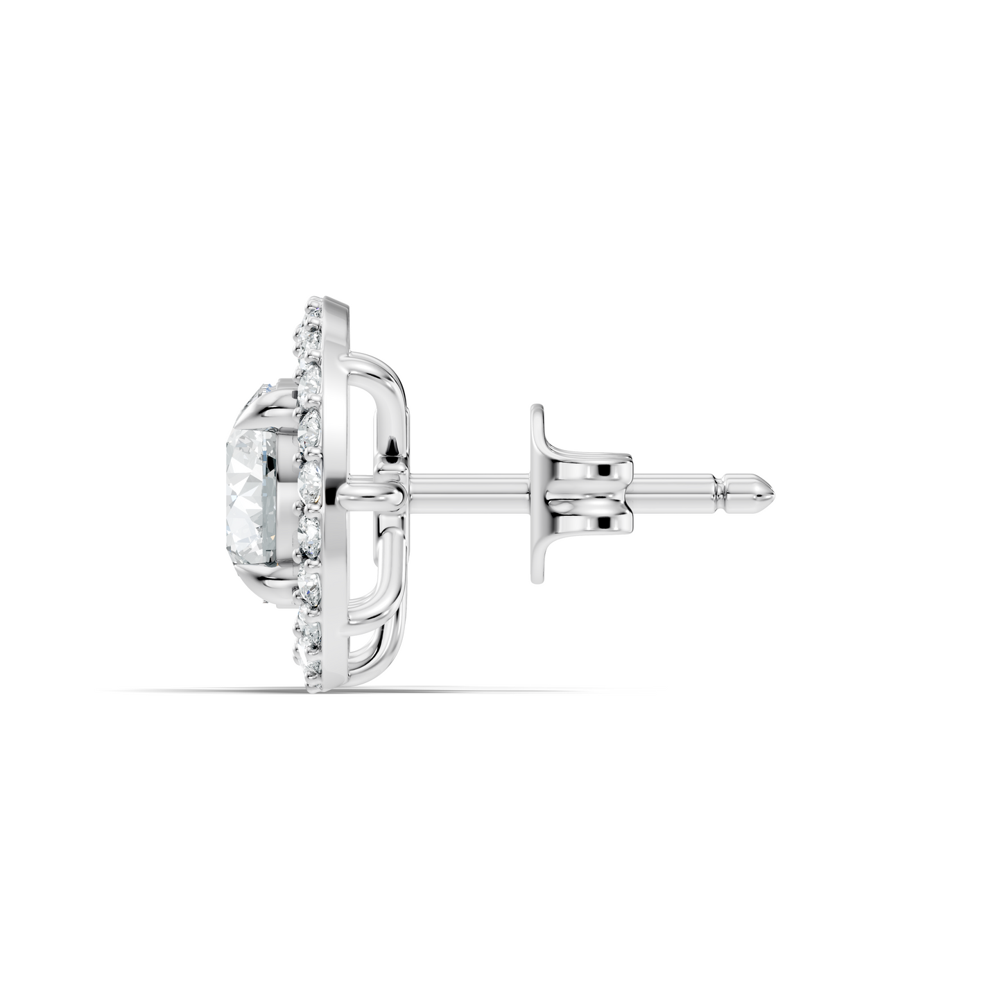 2.12 Ct Lab Grown Diamond Round Shape Minimalist New Classic Diamond Earrings For Wedding Wear