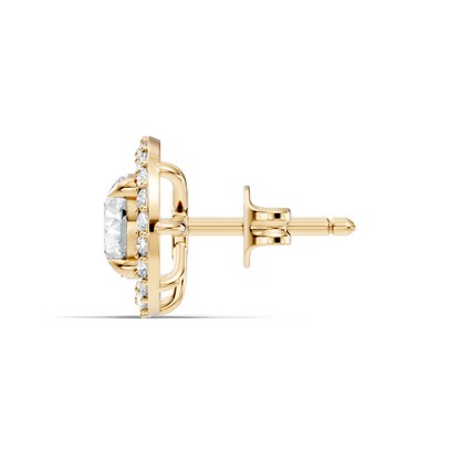 2.12 Ct Lab Grown Diamond Round Shape Minimalist New Classic Diamond Earrings For Wedding Wear