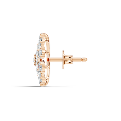 Pear, Round, Marquise 4.17 Ct lab Grown & Natural Diamond Dazzling Stacking Earrings For Women