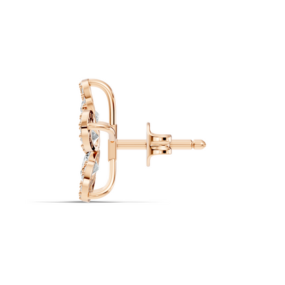 2.56 Ct Round & Oval Shape Lab Grown & Natural Diamond Every Wear Sparkling Diamond Earrings For Women