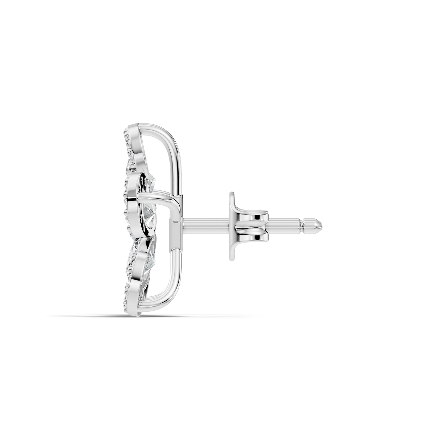 2.56 Ct Round & Oval Shape Lab Grown & Natural Diamond Every Wear Sparkling Diamond Earrings For Women