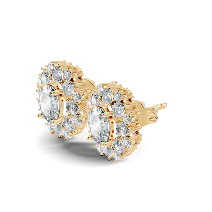 3.50 Ct Round, Pear, Oval Lab Grown Diamond Ethically Occasionally Wear Diamond Earrings