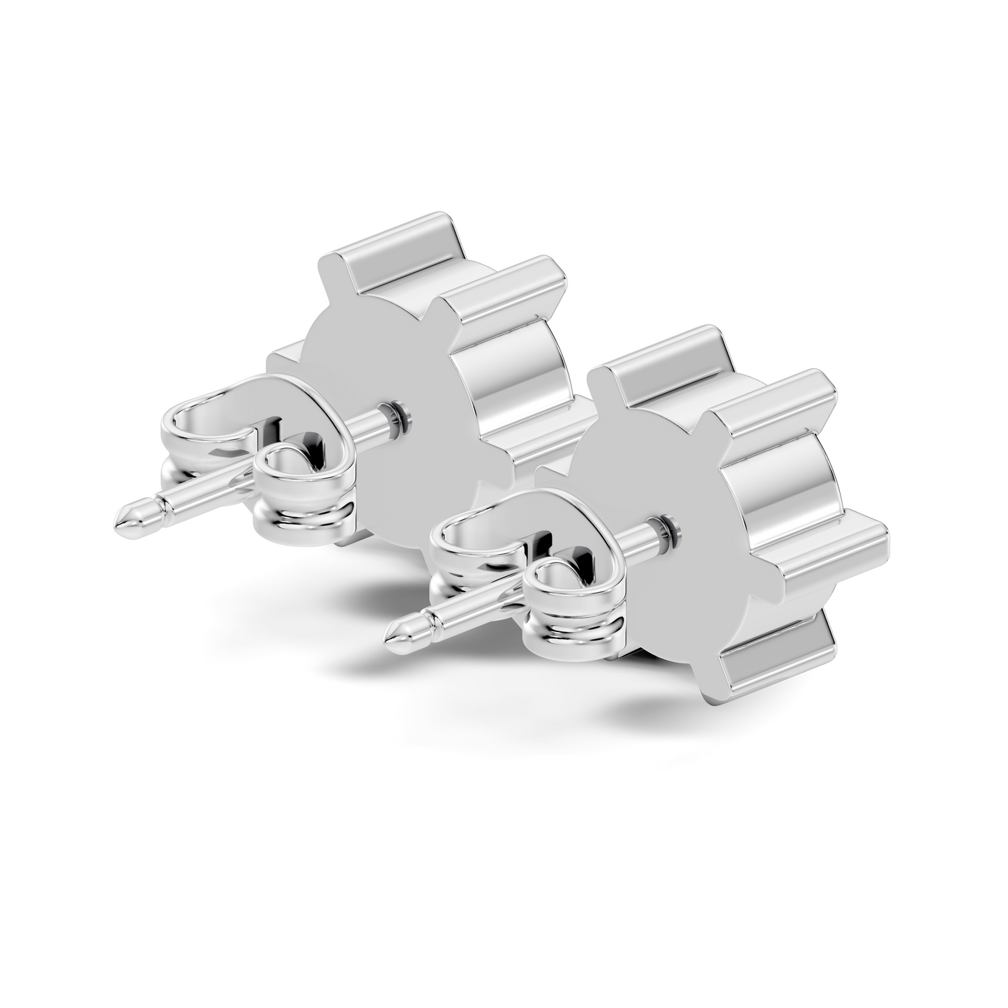 14k Solid Gold Lab Grown Diamond Round Shape Stunning New Vintage Earrings For Anniversary Gift