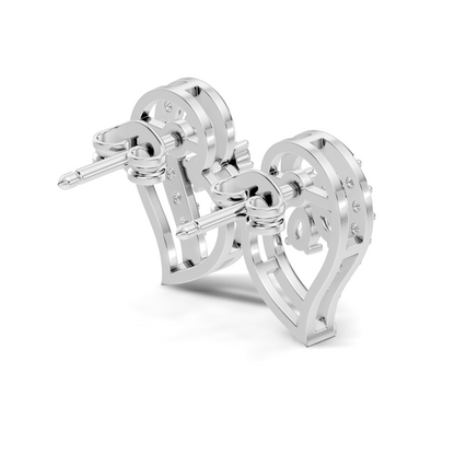 Round And Pear Shape Lab Grown Lab Grown & Natural Diamond  Unique  Style Earrings For Her