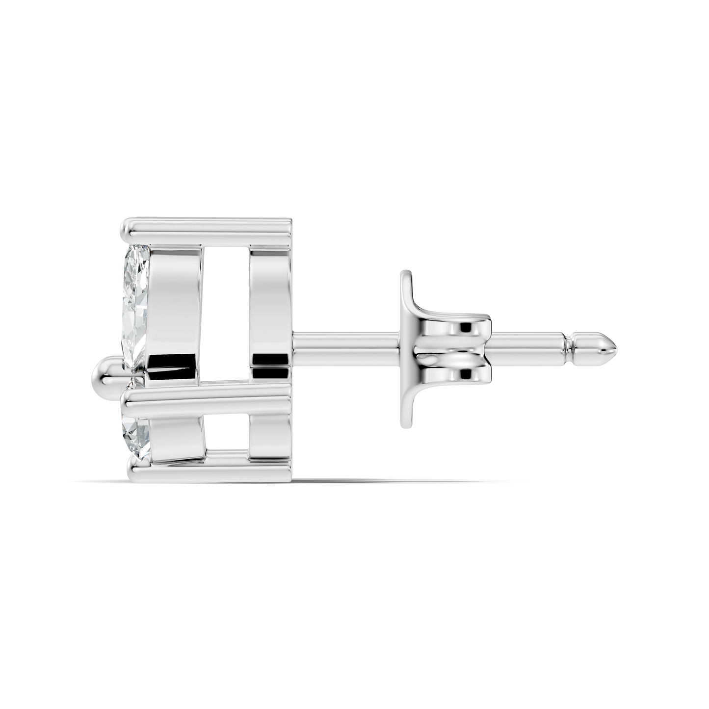 Stunning Marquise & Round Natural Diamond 14k Solid Gold Elegance Vintage Earrings For Birthday Gift