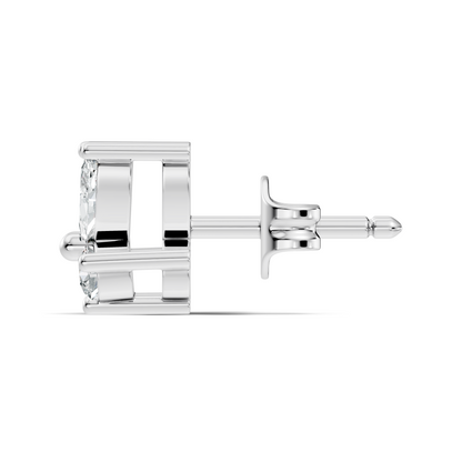 Stunning Marquise & Round Natural Diamond 14k Solid Gold Elegance Vintage Earrings For Birthday Gift