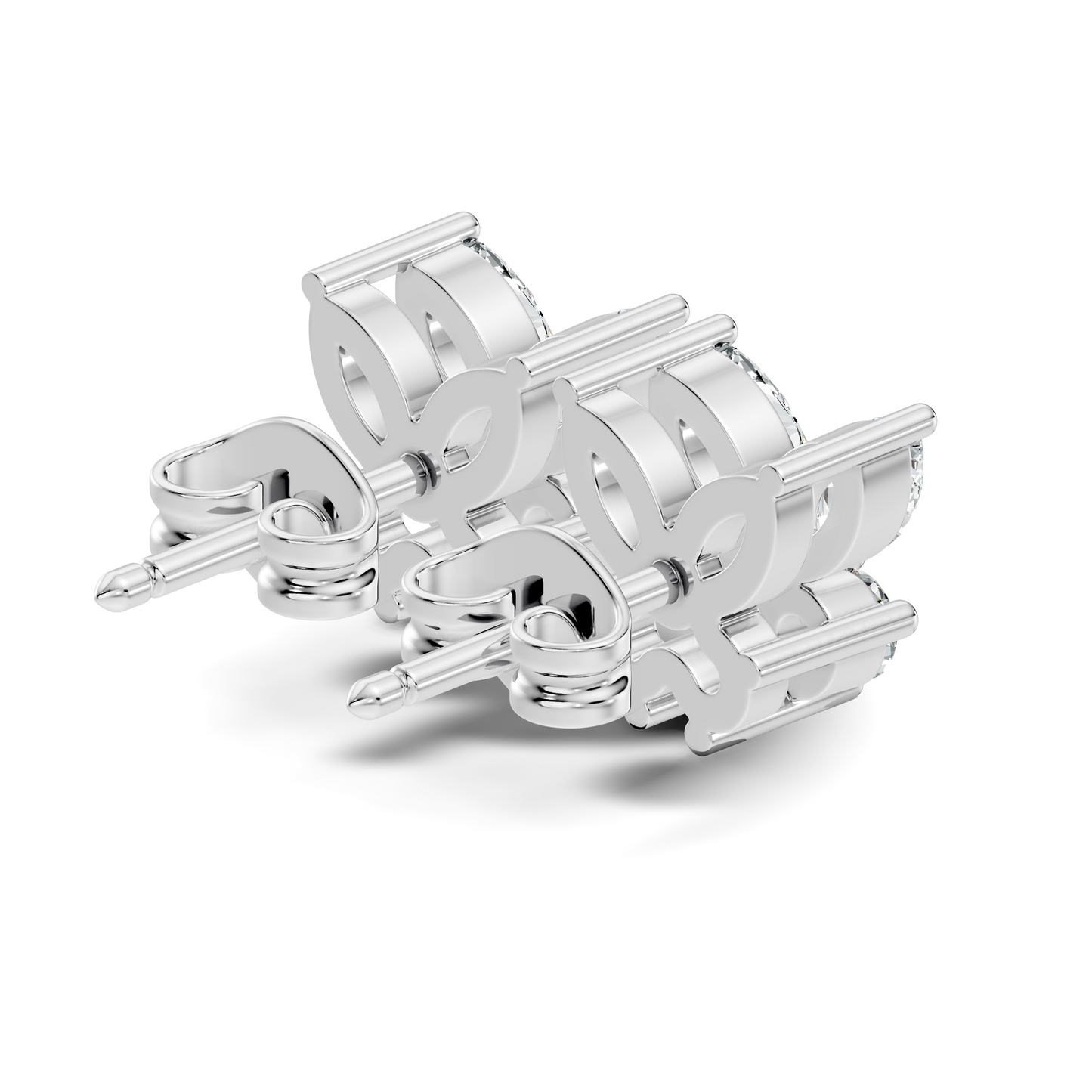 Stunning Marquise & Round Natural Diamond 14k Solid Gold Elegance Vintage Earrings For Birthday Gift