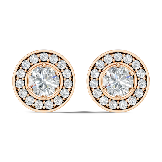 1.22 Ct Lab Grown Round Diamond New Classic Affordable Earrings For Anniversary Gift Her