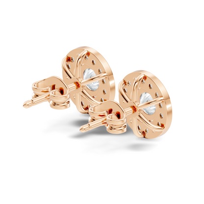 1.22 Ct Lab Grown Round Diamond New Classic Affordable Earrings For Anniversary Gift Her