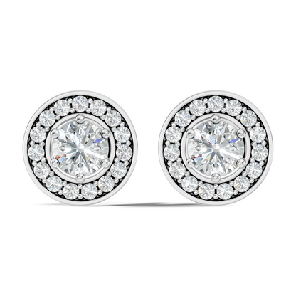 1.22 Ct Lab Grown Round Diamond New Classic Affordable Earrings For Anniversary Gift Her