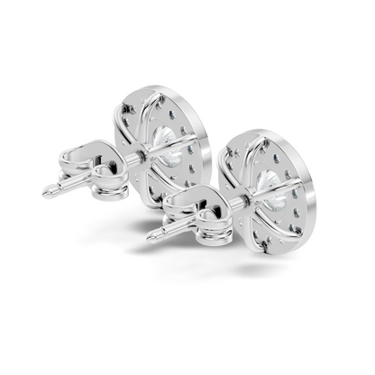 1.22 Ct Lab Grown Round Diamond New Classic Affordable Earrings For Anniversary Gift Her