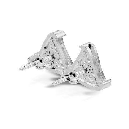 Elegant Pear Or Round Shaped Diamond Stud Earring Classic Affordable Earring Perfect Gift In 14K Solid Gold