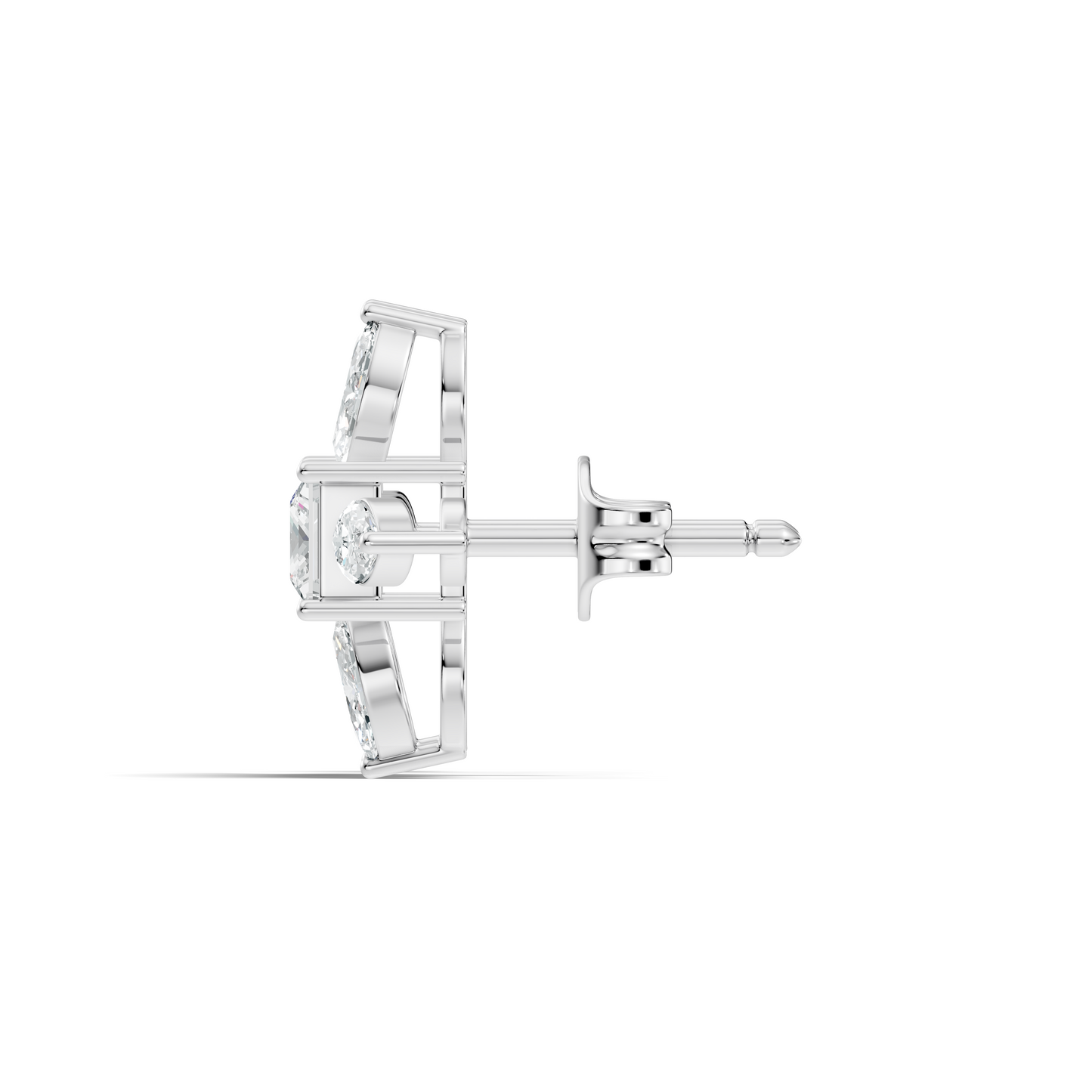 Princess & Marquise Cut 1.90 Ct Lab grown Diamond New Arrival Shinning Sparkle Diamond Earrings For Daily Wear