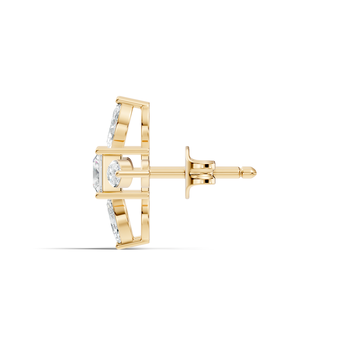 Princess & Marquise Cut 1.90 Ct Lab grown Diamond New Arrival Shinning Sparkle Diamond Earrings For Daily Wear