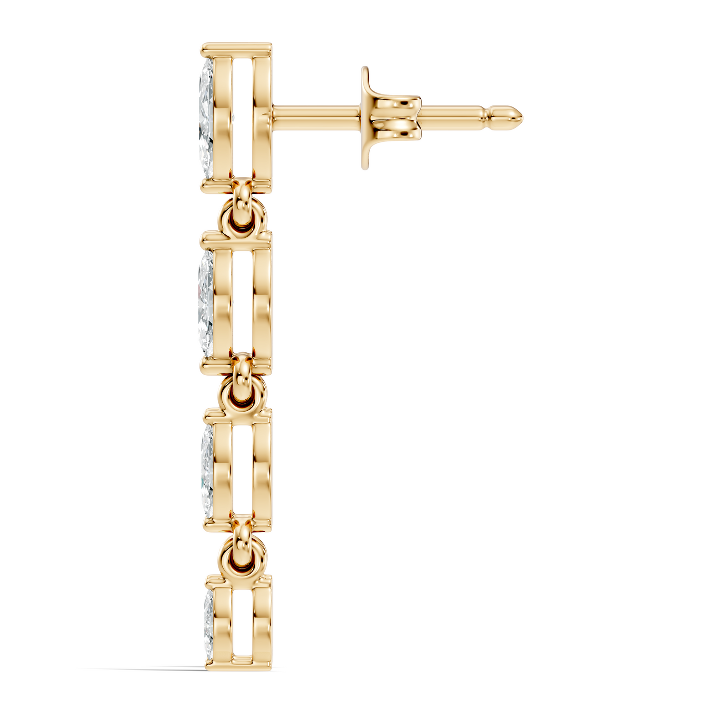 Marquise Cut Lab Grown & Natural Diamond Shinning 14k Solid New Style Women Diamond Earrings