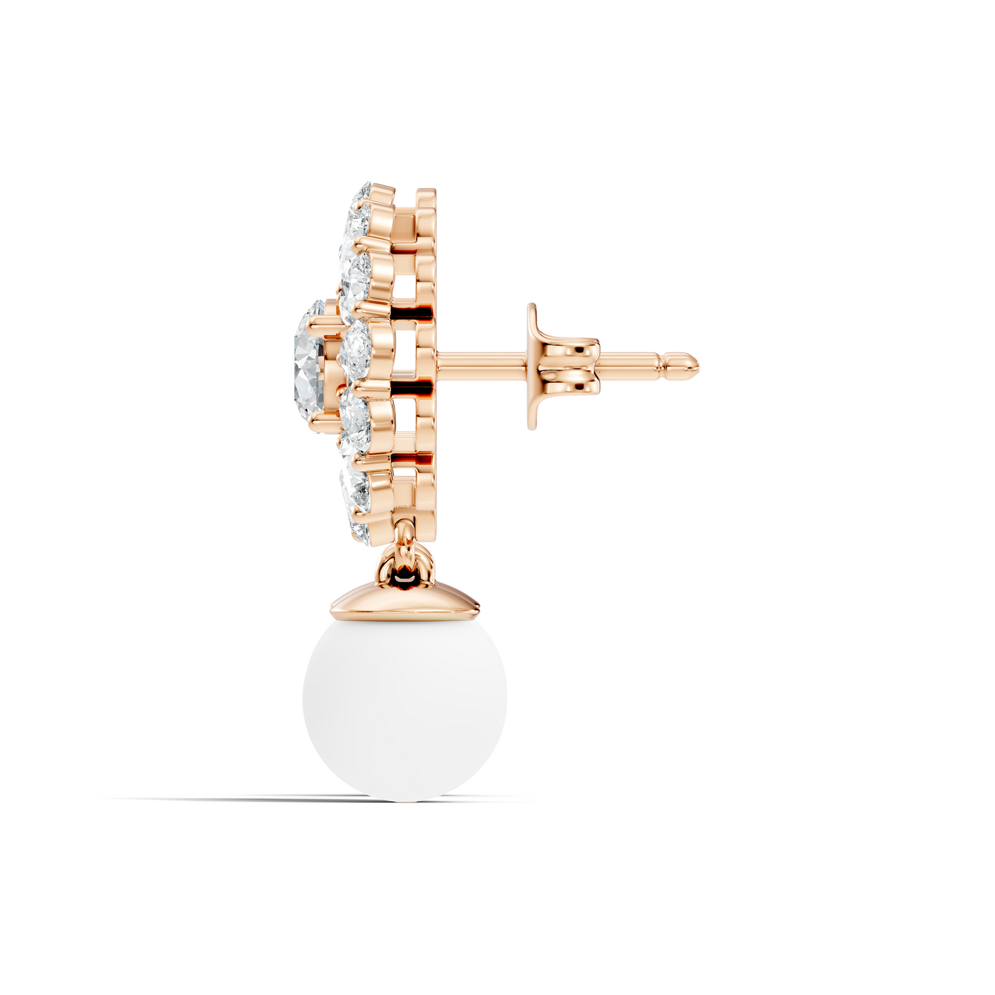 3.24 CT Pear Cut Diamond Stud Lab Grown Wedding Studs Unique drop Earring Gift For Women's