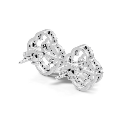 Pear & Round Shape Natural And Lab Grown Diamond Stunning Every Occasion Wear Diamond earrings For Her