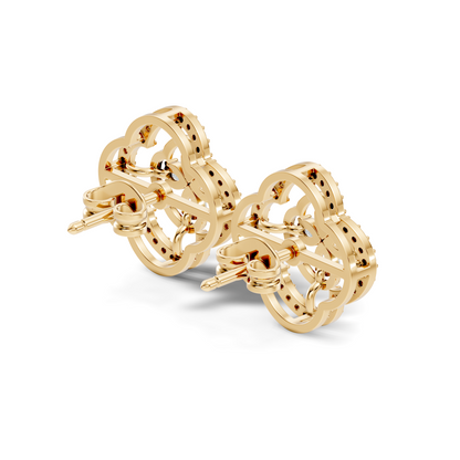 Pear & Round Shape Natural And Lab Grown Diamond Stunning Every Occasion Wear Diamond earrings For Her