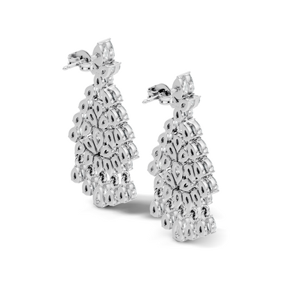 Pear Shape 8.10 Ct Lab Grown & Natural Diamond Sparkling Shinny Beautiful Earrings For Anniversary Gift