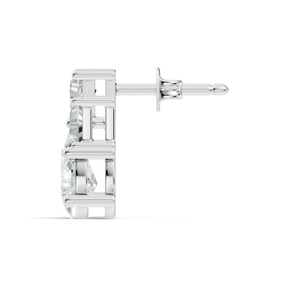 Triangle and Pear Shape Shining Classic Vintage Lab Grown diamond Earrings For Women