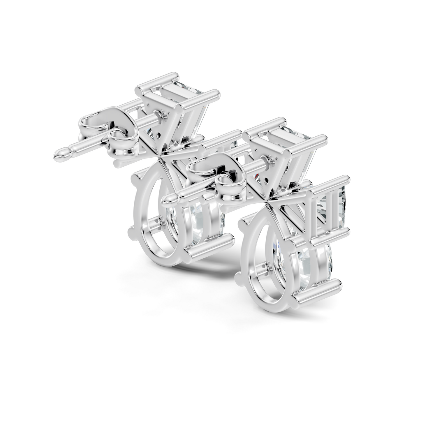 Triangle and Pear Shape Shining Classic Vintage Lab Grown diamond Earrings For Women