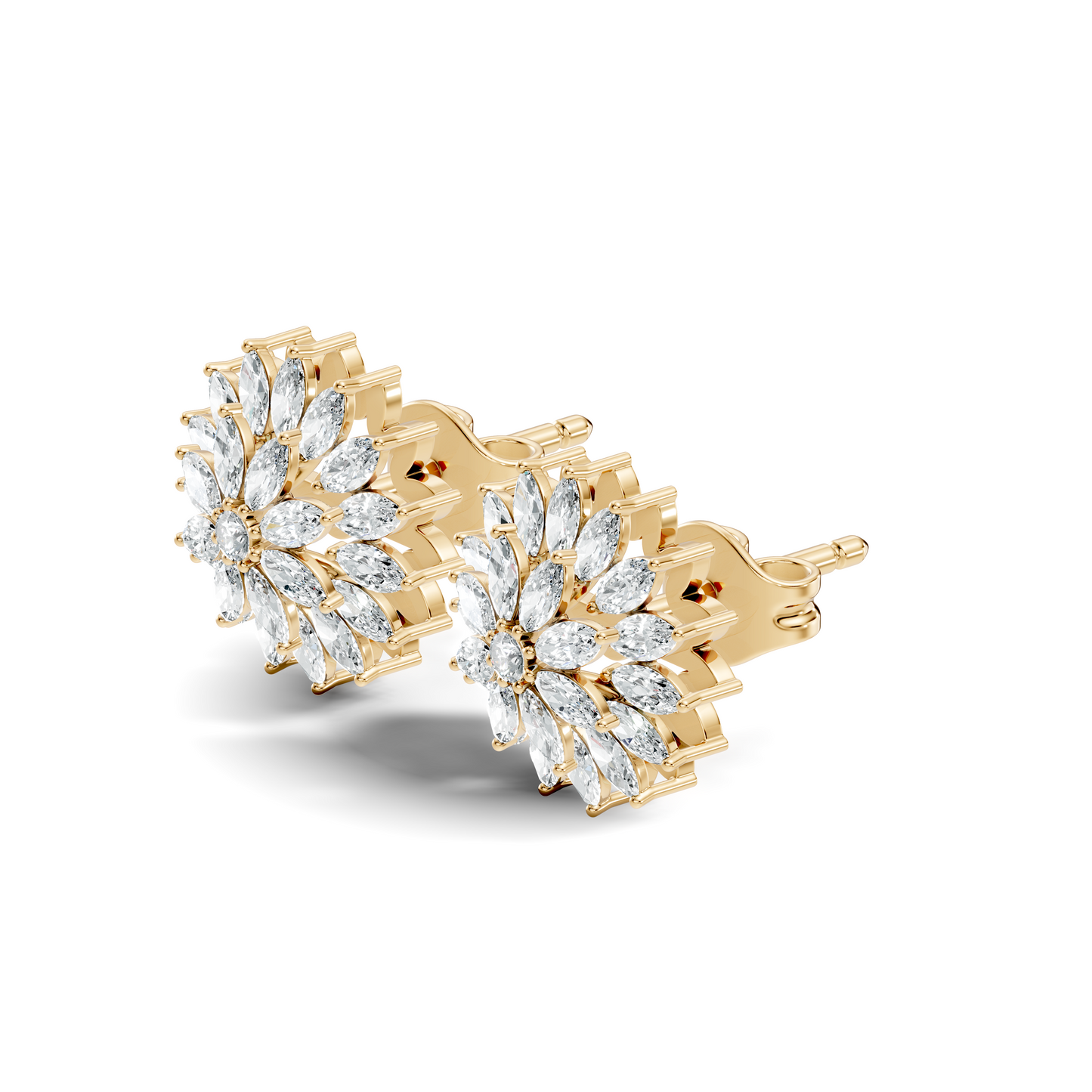 Round And Marquise Shape 1.19 Ct Natural & Lab Grown Diamond Fantastic Sizzling Diamond Earrings For Her