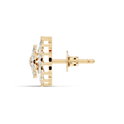 Round And Marquise Shape 1.19 Ct Natural & Lab Grown Diamond Fantastic Sizzling Diamond Earrings For Her