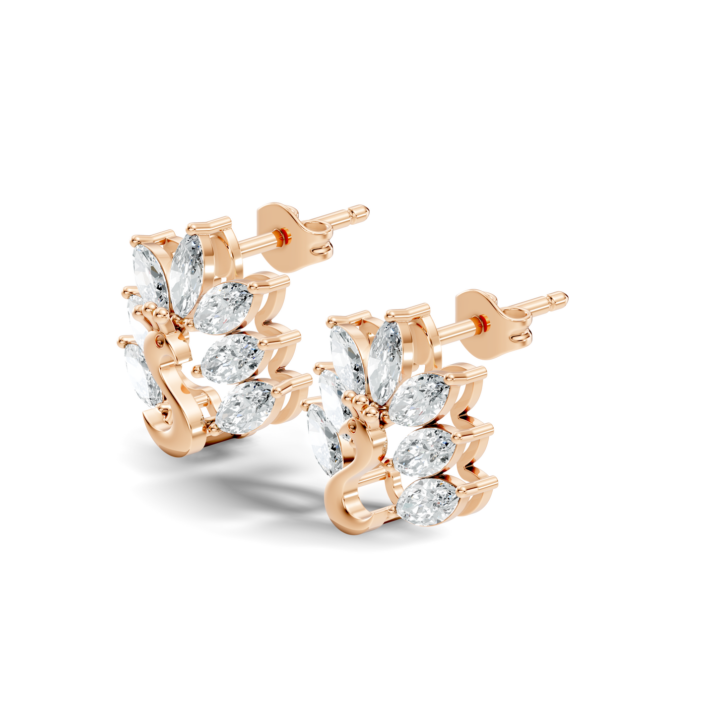 Marquise Cut 1.96 Ct Natural & Lab Grown Diamond New Style Unique Diamond Earrings For Women