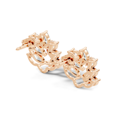 Marquise Cut 1.96 Ct Natural & Lab Grown Diamond New Style Unique Diamond Earrings For Women