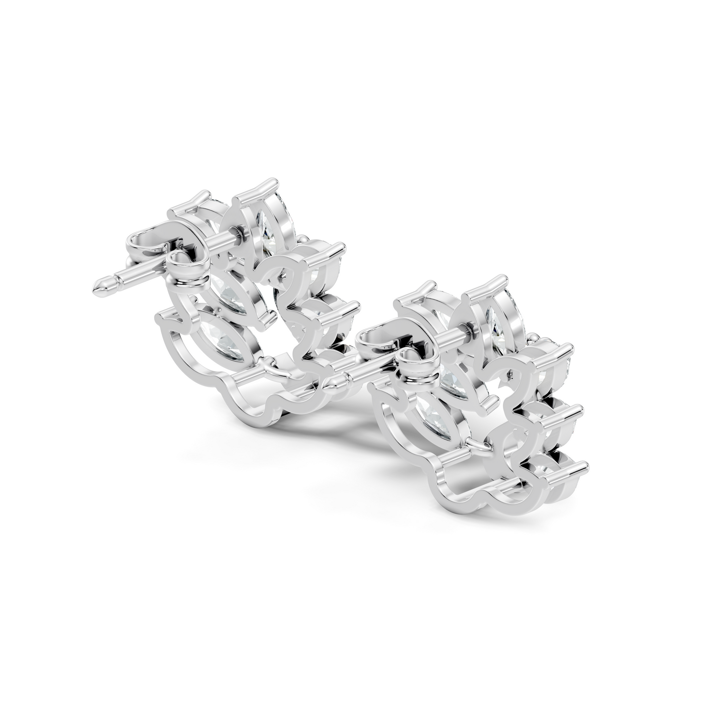 Marquise Cut 1.96 Ct Natural & Lab Grown Diamond New Style Unique Diamond Earrings For Women