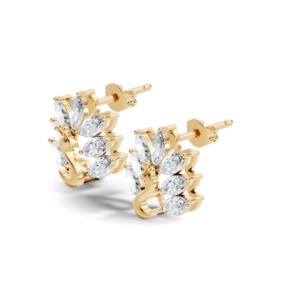 Marquise Cut 1.96 Ct Natural & Lab Grown Diamond New Style Unique Diamond Earrings For Women